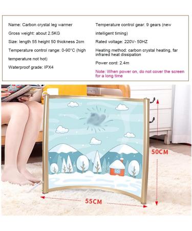 ZCBYBT Desk Heater - Fast Heating Arc Heater Graphene Carbon Crystal Leg & Foot Warmer Quiet Operation for Comfort - Buy Online on GoSupps.com