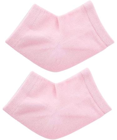Verdant Touch Pain Relief Socks Gel Heel Foot Care Socks Moisturizing Protective Sleeves for Heels Pain Relief Half Socks Pink - Buy Online on GoSupps.com