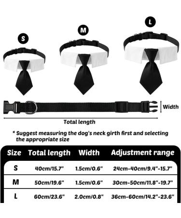 Adjustable Dog Fly Collar & Formal Neckband with Black Tie - Perfect for Large Medium & Small Dogs & Cats | International Shipping - Buy Online on GoSupps.com