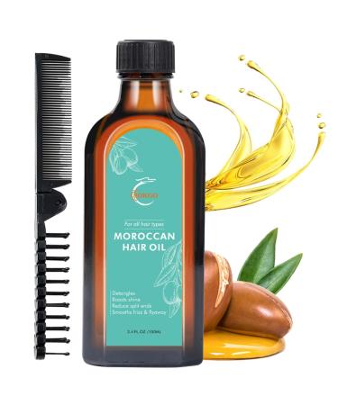 Moroccan Argan Treatment Hair Oil for Luxurious Hair Care and Repair Extra Strength Argan Treatment Hair Oil Treatment for Split Ends Frizzy Hair and Flyaways