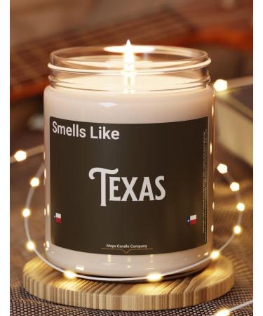 Natural Scented Soy Candle 9oz - Texas Themed Eco-Friendly Gift | Handmade Long-Lasting Cinnamon Vanilla Fragrance - Buy Online on GoSupps.com