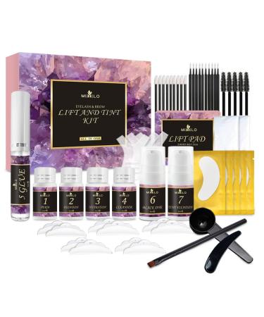 NAOLVE Lash Lift Kit Professional Brow Lamination Kit Eyelash Perming Kit Eyelash Lift Kit Eyebrow Lamination Kit Long-Lasting Easy to Use Safe Curling Lifting Perming Wave for Home & Salon Use #1