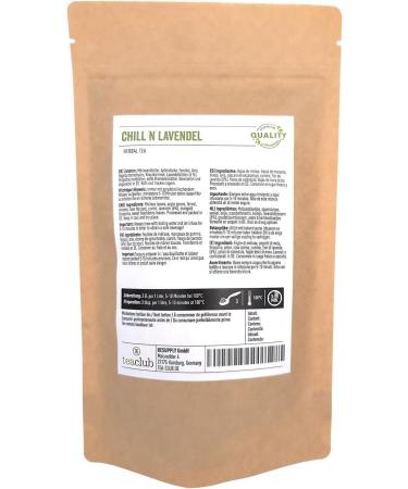 Chill N Lavande 500g m lange de th la lavande en vrac th base de plantes m lange avec lavande fenouil carvi anis th base de plantes TeaClub - Buy Online on GoSupps.com