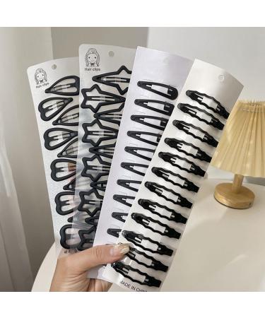 10/12PCS Black Snap Hair Clips Barrettes for Women Simple Sweet Headdress D3I0 Waterdrop Kid Accessorie Barrette Clips Hair - Buy Online on GoSupps.com