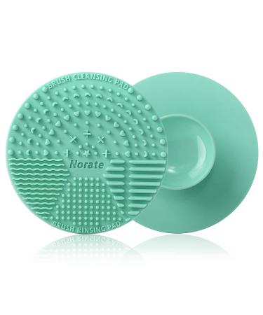 Silicone Makeup Brush Cleaning Mat - Portable Scrubber Tool with Suction Cup for Valentines Day - Green - Buy Online on GoSupps.com