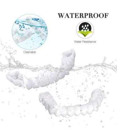 Buy CJBin 2 Pairs Lightening Immediate Veneers Teeth Set - Top & Bottom Dentures for Men & Women | Best Whitening Alternative for Bad Teeth - Buy Online on GoSupps.com