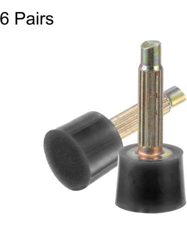 HARFINGTON 6 Pairs TPU High Heel Replacement Caps for Women's Shoes - Black - Buy Online on GoSupps.com