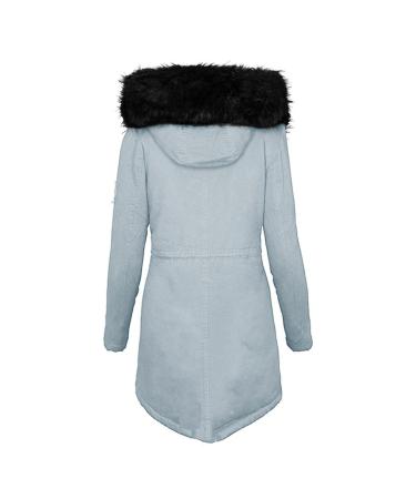 Winter jacket women zip bags hoodies winter coat Elegant Outdoor Sporty Winter Parka Wintermantal Parka coat parking fleece jacket Fleece jacket softshell jackets transition jacket C-gray M