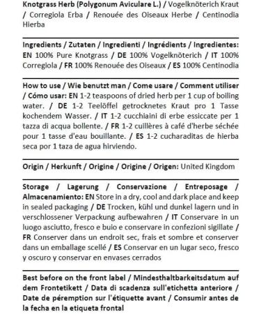  HEALTH EMBASSY Health Embassy Bird Knotweed Herb Herbal Tea | Polygonum Aviculare L | Knotgrass Herb Tea 100g - Buy Online on GoSupps.com