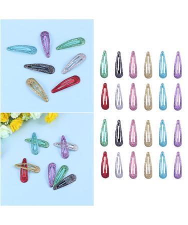 Frcolor 50 Pieces Glitter Snap Hair Clips for Girls & Toddlers - Mixed Colors | High-Quality International Shipping - Buy Online on GoSupps.com