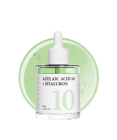 SUDAJI 1.76 fl oz Azelaic Acid 10 Hyaluron Redness Balancing Serum Facial Serum for Uneven Skin Hyaluronic Acid Niacinamide