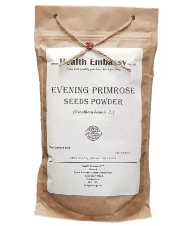 Health Embassy Evening Primrose Seeds Powder (Oenothera Biennis) / Evening Primrose Seeds Powder 100g