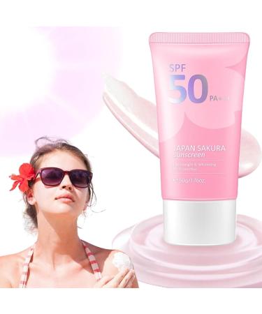Sunscreen Japan Sakura Sunscreen Facial And Body Sunscreen Sunblock Brightening Perfect Uv Sunscreen Skin Care Cream Breathable Non-Greasy For All Skin Types (3PCS) - Buy Online on GoSupps.com