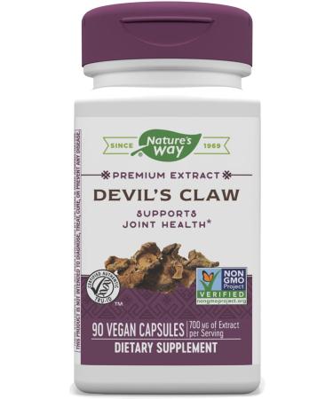 Nature's Way Devil’s Claw Premium Extract, 700 mg of Extract per serving, 90 Capsules