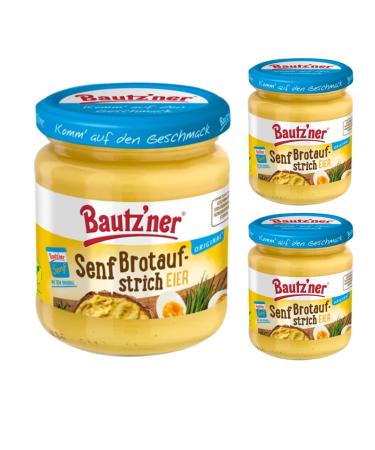 Bautz´ner Mustard Egg Spread 200 ml x 3 Pieces