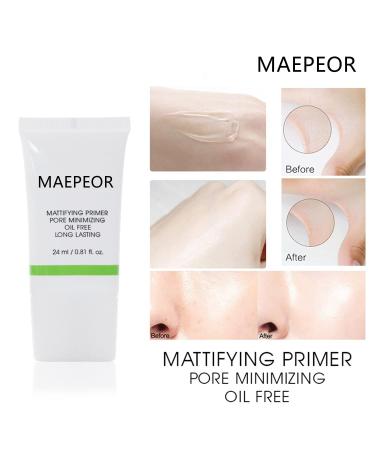 MAEPEOR Mattifying Makeup Primer - Oil-control, Pore Minimizing & Hydrating Formula | Long-lasting Smoothing Matte Face Primer - 0.81 fl.oz - Buy Online on GoSupps.com