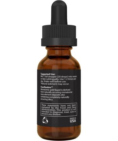 Ormus Monoatomic Gold Rich in Pure M-State Minerals & White Powder Gold - Pure 24k Gold -Trace Mineral Solution 1 oz - Buy Online on GoSupps.com