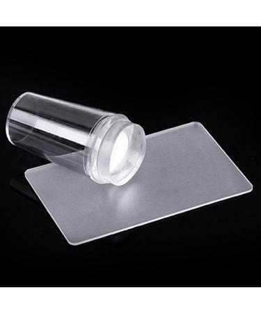 Libcflcc DIY Nail Art Tools - Transparent Stamper Scraper & Image Plate for Women - Perfect for Manicure & Stamping - Buy Online on GoSupps.com