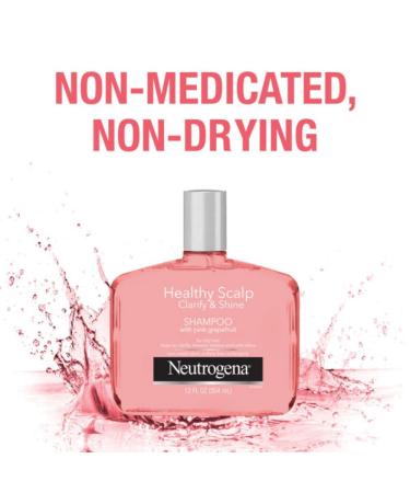 Neutrogena Exfoliating Shampoo for Oily Hair - Clarify & Shine with Pink Grapefruit, 12oz (Pack of 3) | Paraben & Phthalate-Free, Color-Safe - Buy Online on GoSupps.com