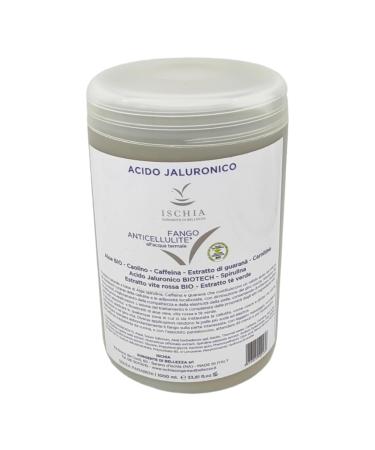 Ischia Sorgente di Bellezza ISB - Anti-cellulite Thermal Mud 1000 ml with Biotech Hyaluronic Acid based Thermal Water from Ischia Island