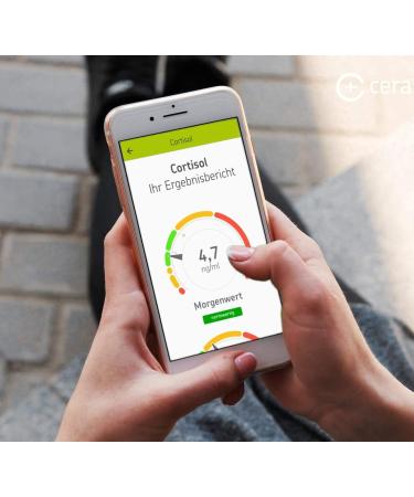 Cortisol Test Kit - Measure Stress & Hormones at Home | Cerascreen | Evaluate Exhaustion & Sleep Disorders - Buy Online on GoSupps.com