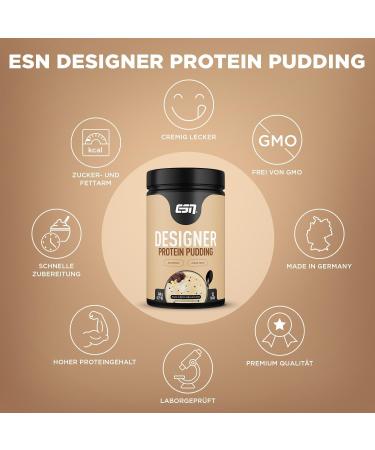BuyESN Designer Protein Pudding - Black & White Vanilla (360g) | 23g Protein | International Shipping | High-Quality German Protein Powder - Buy Online on GoSupps.com