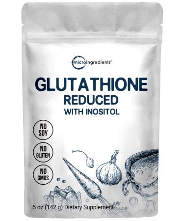 Glutathione Supplement, Pure Glutathione Reduced Powder with Inositol, 5 Ounce (9 Months Supply), 2 in 1 Formula, Powerful Ingredients for Antioxidants, Supports Liver Function, Vegan - Buy Online on GoSupps.com