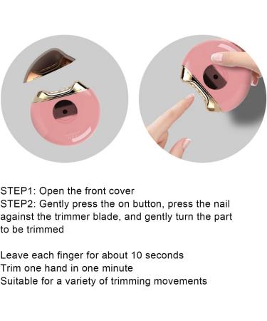 Electric Nail Clipper Integrated Nail File Nail Scissors and Nail Cutters Small Automatic Nail Cutter for Adults Seniors Infants Babies Men Women(Pink) - Buy Online on GoSupps.com