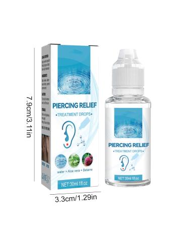 Natural Piercing Cleaner & Aftercare | Quick Healing for Ear & Nose Piercings | Unisex Solution for Fast Relief - Buy Online on GoSupps.com