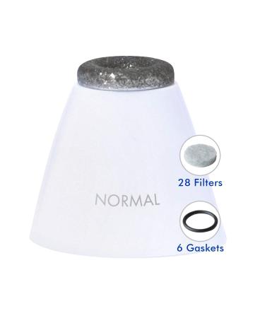 Vanity Planet Exfora Replacement Filters - Replace your Microdermabrasion Head - Replacement Kit Contains a Standard Diamond-Encrusted Head, 28 Removable Filters, 6 Gaskets for Optimal Skin Results