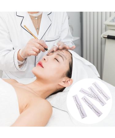 Baluue 100pcs Eyebrow Ruler White Eyebrow Shape Measurements Eyebrow Measurement Tool 18X2.2CM White - Buy Online on GoSupps.com