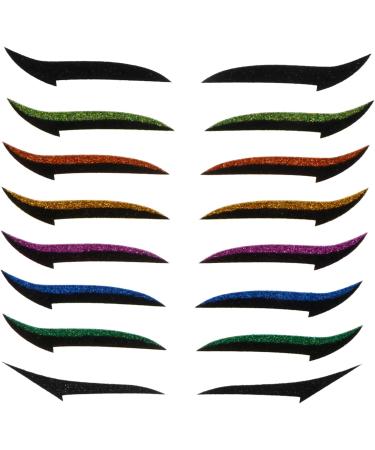 FOMIYES 72 Pairs Glitter Eyeliner Instant Eyelid Sticker Reusable Double Eyelid Tapes Miss Skin Patch Flash - Buy Online on GoSupps.com