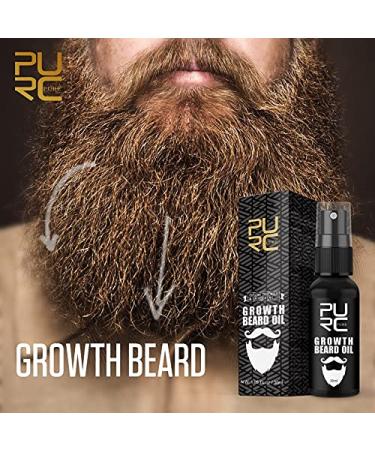 PURC Beard Oil for Men - Grow Thicker Fuller Beards | Premium Beard Care Treatment - Buy Online on GoSupps.com
