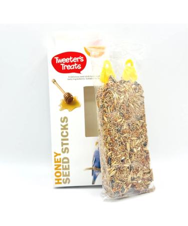 6 PACK MIXED VARIETY TWEETERS BUDGIE HANGING BIRD SEED TREAT STICKS 2PCS 100G 3 FLAVOURS - Buy Online on GoSupps.com