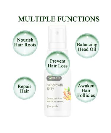 Serum Hair Growth - Accelerate Ginger Growth | Anti-Hair Failure | Strengthens Roots | 20ml for Men & Women - Buy Online on GoSupps.com