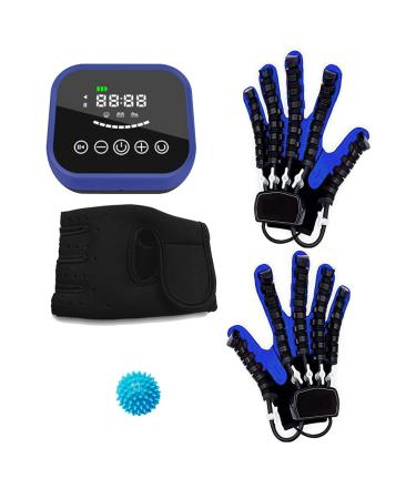 Rehabilitation Robot Gloves with Single Finger Training and Mirror Mode Smart Chargeable Finger Training Rehab Orthotics for Patients with Hand Dysfunction (Both Hands) (XL) X-Large