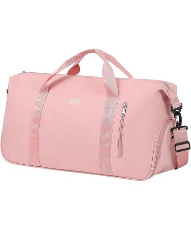 HOKEMP Gym Bag with Shoe Compartment - Pink XL Size Duffel Bag for Men and Women | Swim & Travel Tote Luggage - Buy Online on GoSupps.com