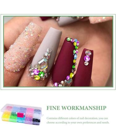 Lurrose Mini Stickers 1 Box Nail Drill Resin Drill 3d Mini Diamond Nail Art DIY Decor As Shown 2 - Buy Online on GoSupps.com