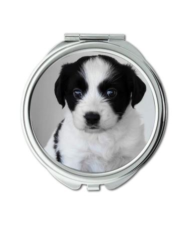 YENDOSTEEN Mirror makeup mirror Puppy Dog Pet Cute Baby Animal Sweet Adorable Pocket Mirror portable mirror