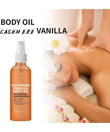 Vanilla and Cashmere Body Oil Deep Nourish Skin Vanilla Cashmere Body & Hair Oil Shiny Body Oil for Body Care - Buy Online on GoSupps.com