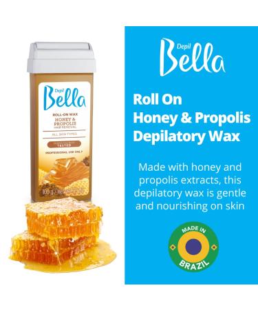 Depil Bella Wax Roller Kit for Hair Removal | Honey and Propolis Formula | At-Home & Professional Waxing | Warmer Device & Accessories - Buy Online on GoSupps.com