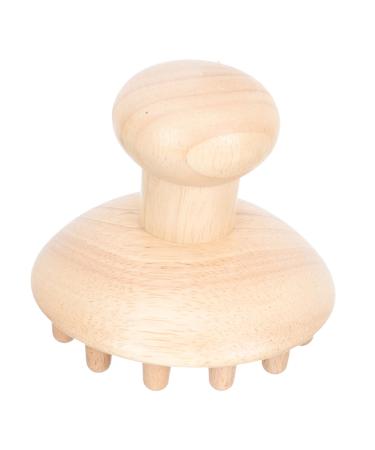 Healeved 1stk Massagekamm made of wood hair washer shampoo for the scalp guasha head massage device Hand massage devices head scraps for dandruff face child beech creative head