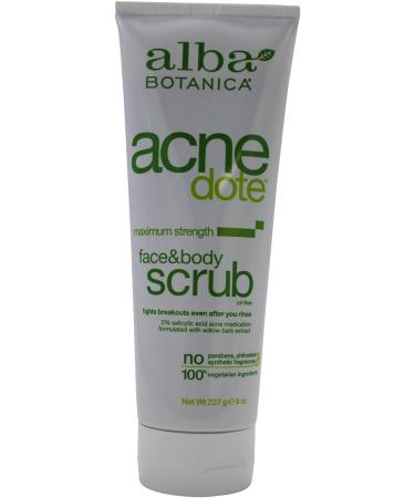 Alba Botanica Acnedote Face & Body Scrub - Clear Skin Solution | 4.8 oz | International Shipping Available - Buy Online on GoSupps.com
