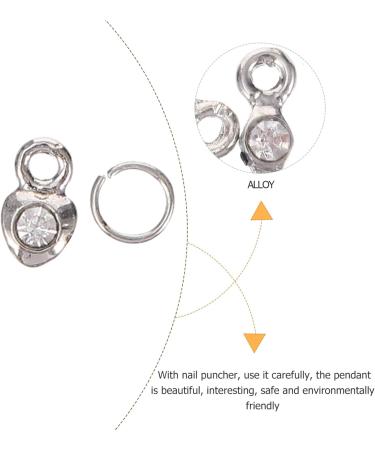 Lurrose Nail Gems Heart Decor Nail Piercing Rings 2 Sets Rhinestone Nail Art Decoration Manicure Charm Nail Art Dangle Ornament Nail Art Supplies Nail Tips Jewelry Dangle Nail Jewels Nail Tools - Buy Online on GoSupps.com