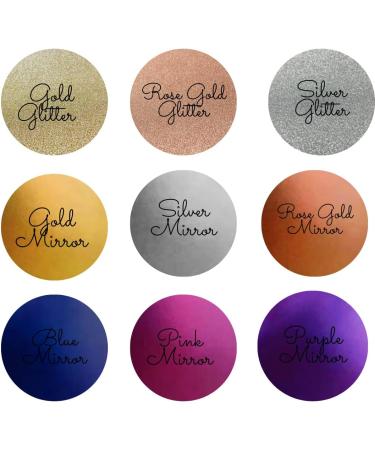 Ho Ho Ho Christmas Cupcake Topper Mirror and Glitter Cardstock (6 Pack Rose Gold Glitter) 6 Pack Rose Gold Glitter - Buy Online on GoSupps.com