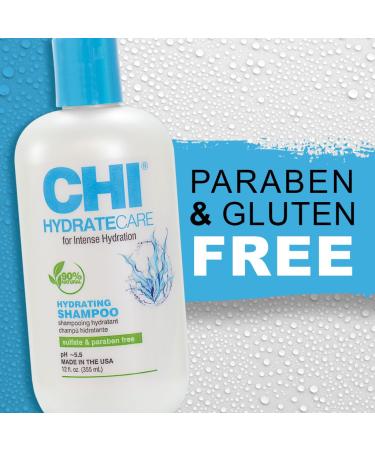 CHI HydrateCare Hydrating Conditioner - Moisture Balance & Damage Protection Sulfate-Free Paraben-Free Cruelty-Free 12 Oz Shop Internationally - Buy Online on GoSupps.com