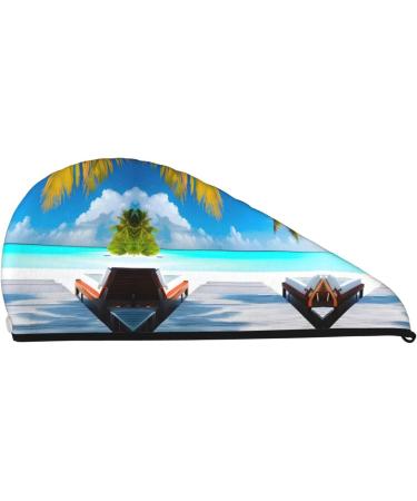 Maldives Holidays Soft Super Absorbent Dry Hair Cap for Women | Quick Dry Elastic Wrap for Long Thick Hair - Buy Online on GoSupps.com