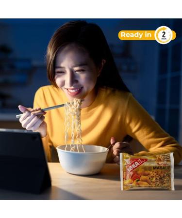 Karrma Koka Noodles | The Original Masala Flavour | Koka Oriental Style Instant Noodles | Snack or Meal Accompaniment | Ready in 2 Minutes -85g - Pack of 10 85.00 g (Pack of 10) - Buy Online on GoSupps.com