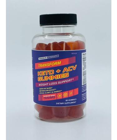 Transform Keto+ACV Gummies - Kivus Single Pack (60 Gummies) - Buy Online on GoSupps.com