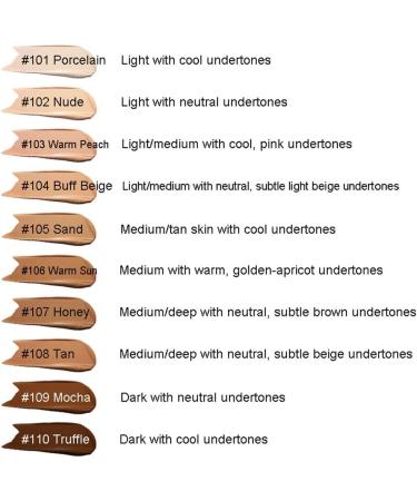 Liquid Foundation Waterproof Long-Lasting Soft Matte 30 ml 8 Colors - Buy Online on GoSupps.com